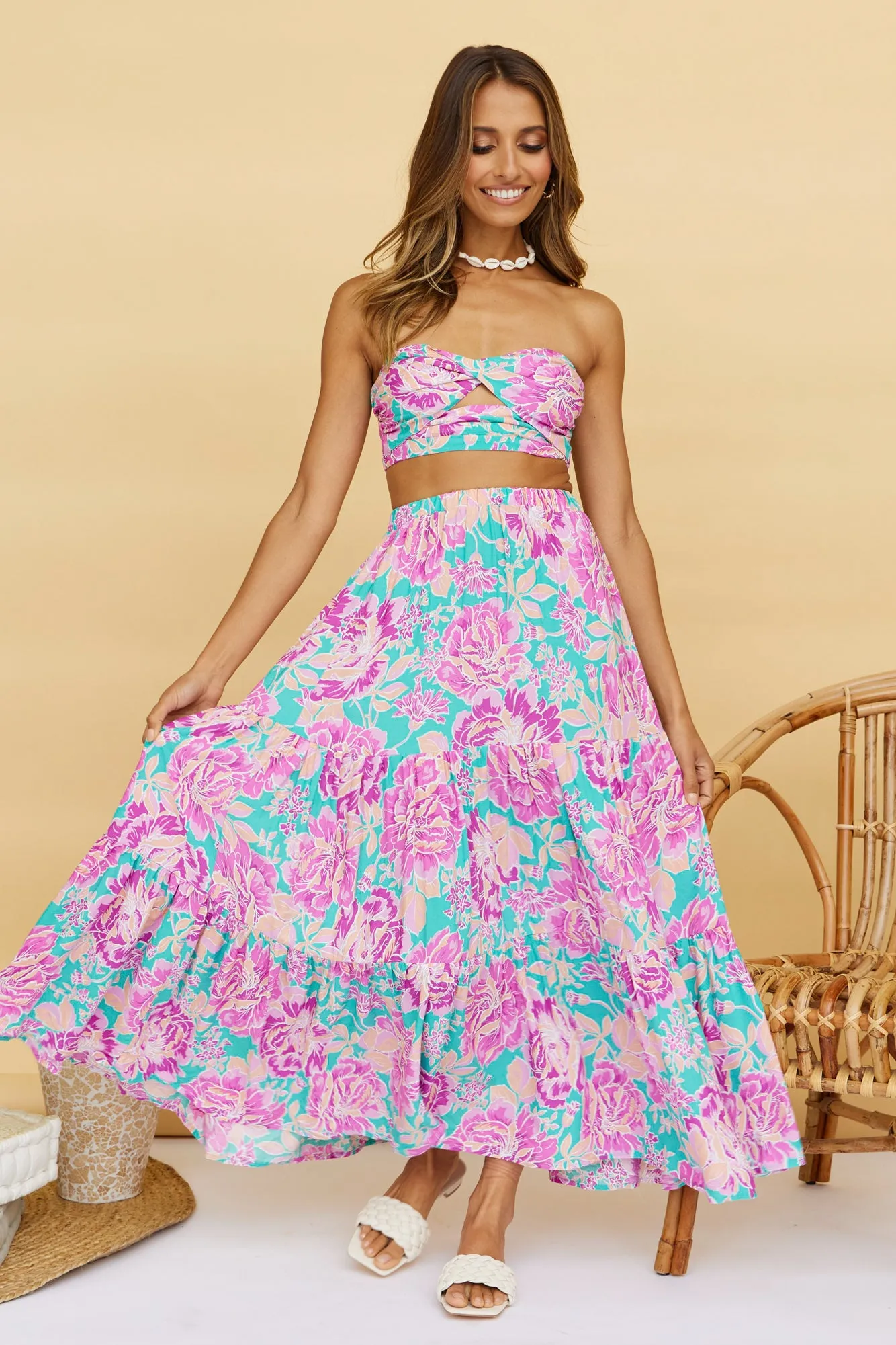 Ashland Maxi Skirt Purple