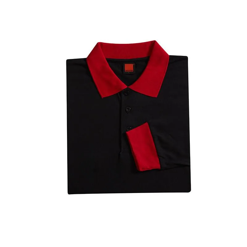 Basic Jersey Unisex Long Sleeve Polo T-shirt