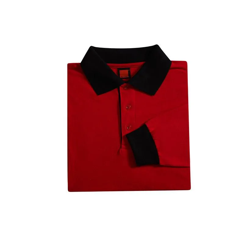 Basic Jersey Unisex Long Sleeve Polo T-shirt