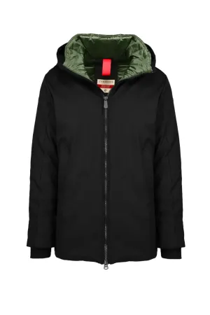 Censured giacca lunga da uomo con cappuccio GM 4089 T NEP3 90 nero