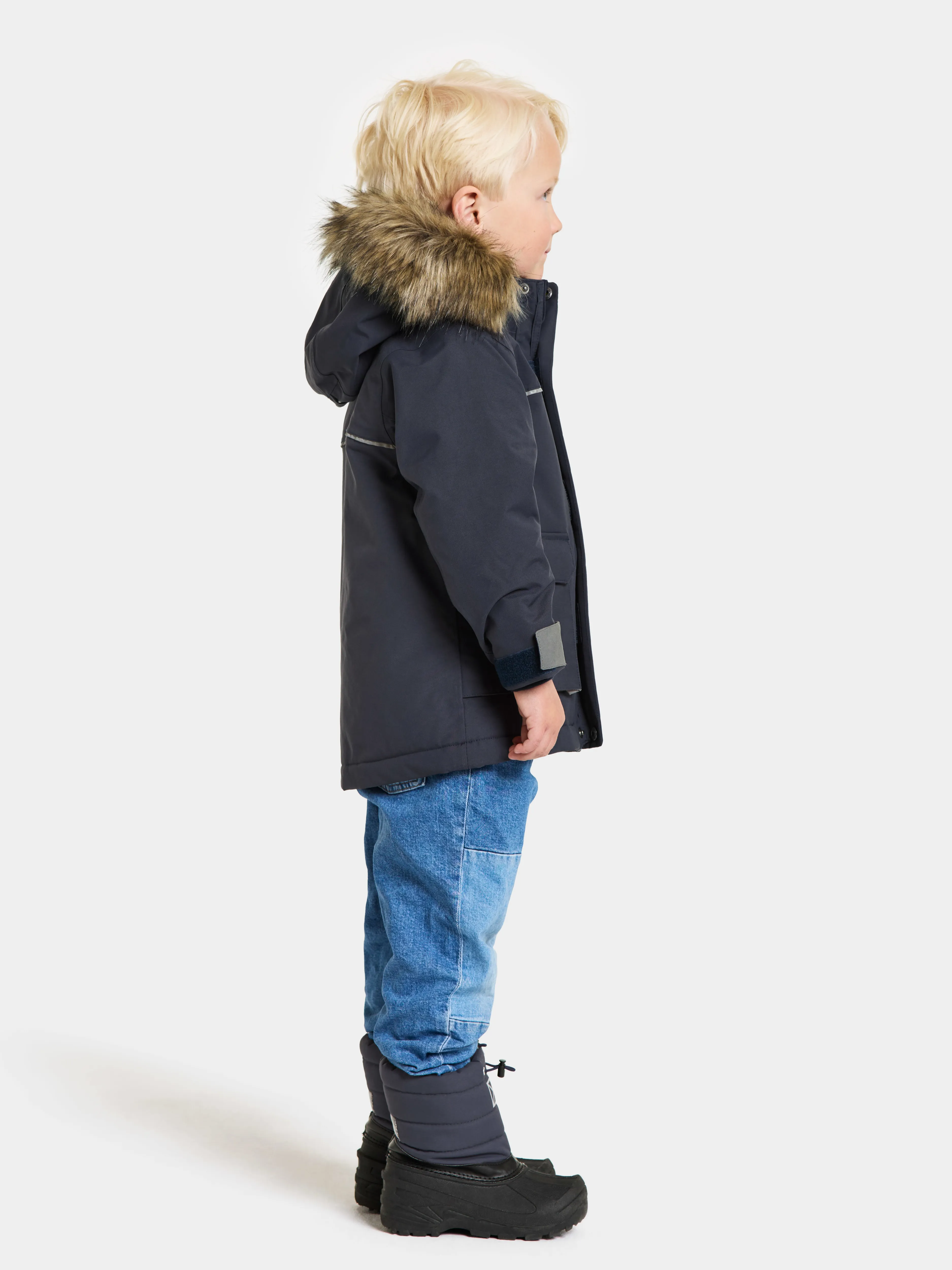 Didriksons Kids&#x27; Kure Parka 6 Navy | Buy Didriksons Kids&#x27; Kure Parka 6 Navy here | Outnorth
