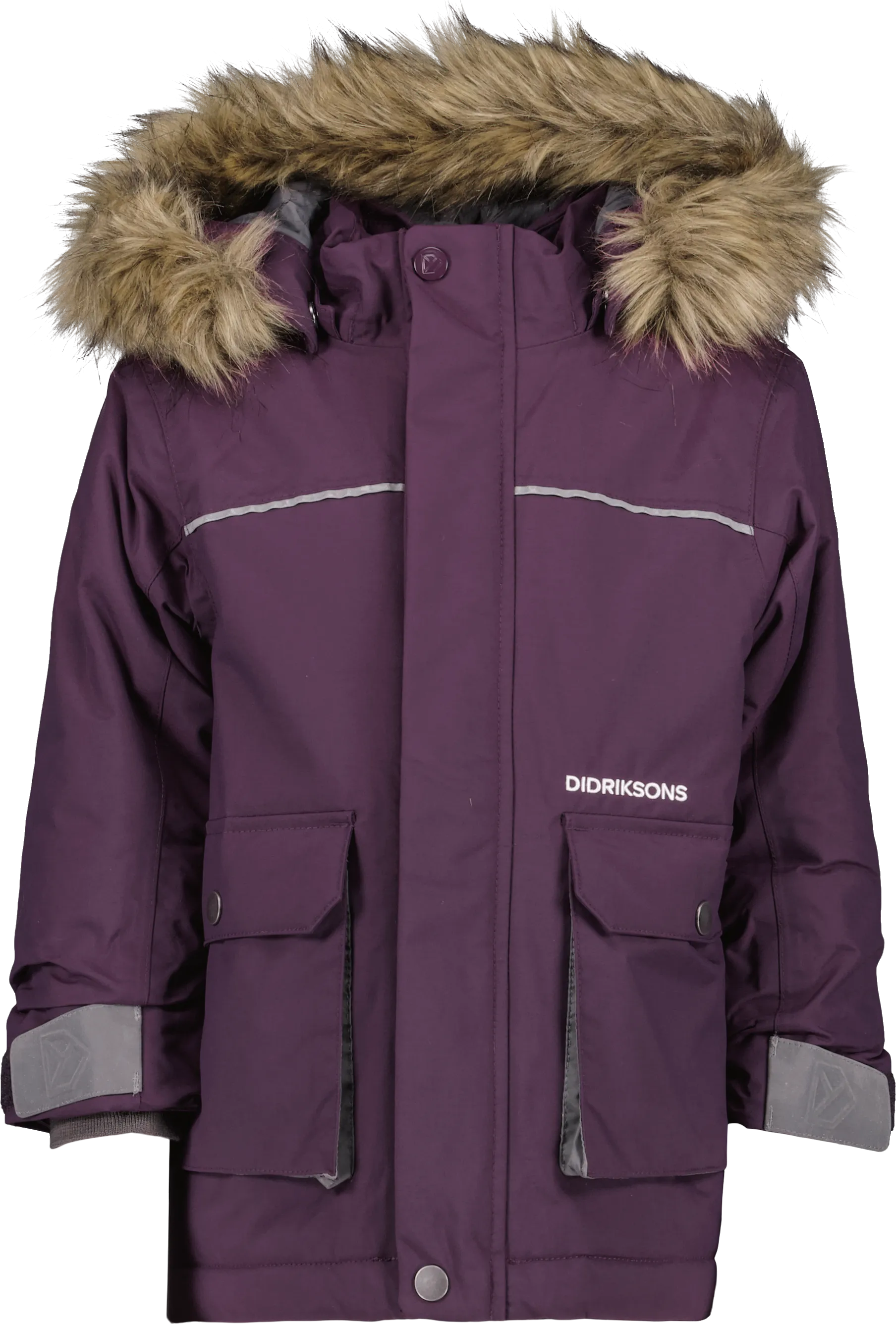 Didriksons Kids&#x27; Kure Parka 6 Plumb | Buy Didriksons Kids&#x27; Kure Parka 6 Plumb here | Outnorth