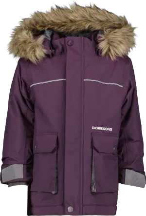 Didriksons Kids&#x27; Kure Parka 6 Plumb | Buy Didriksons Kids&#x27; Kure Parka 6 Plumb here | Outnorth