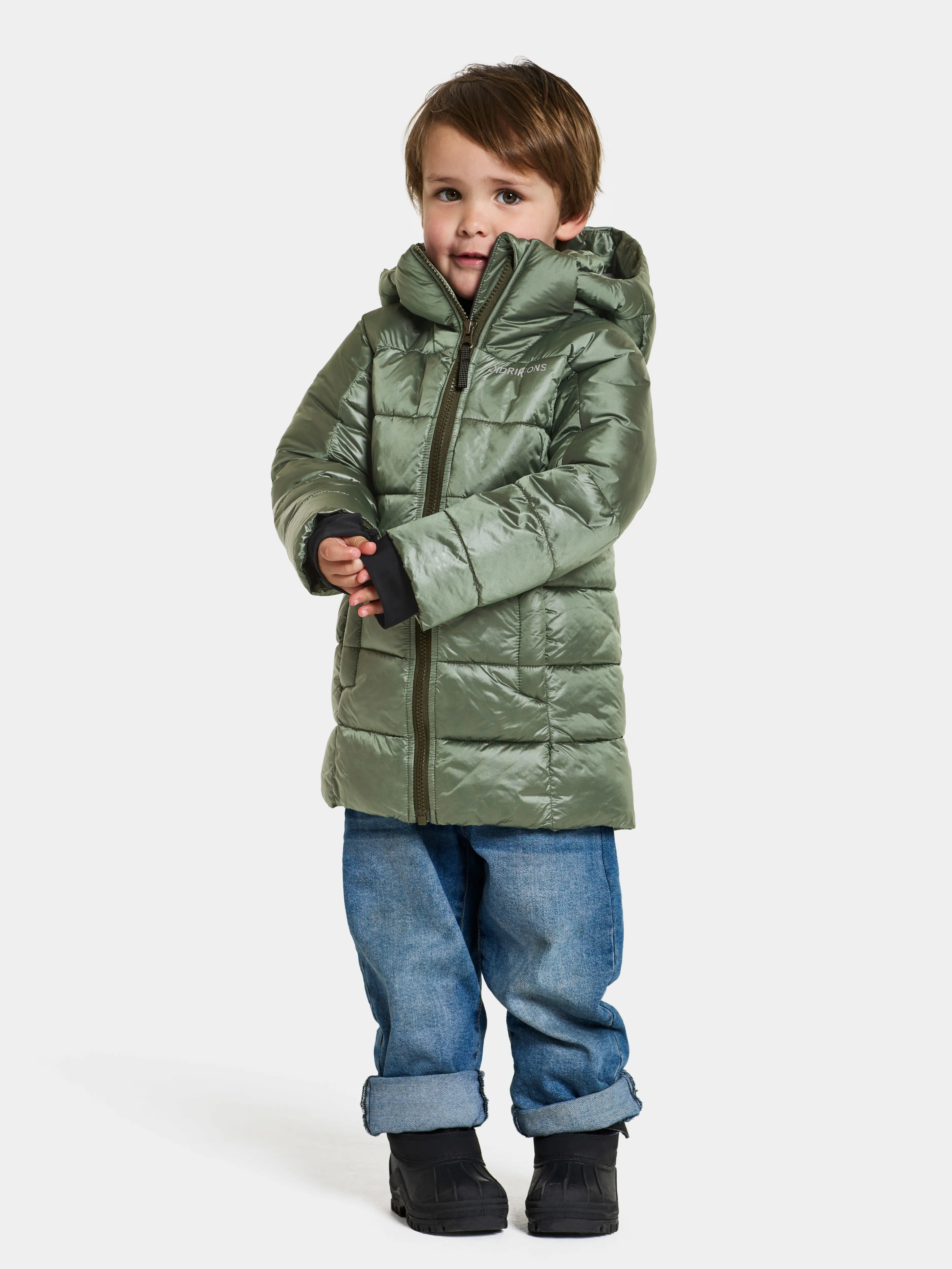 Didriksons Kids&#x27; Tajgan Parka Deep Green | Buy Didriksons Kids&#x27; Tajgan Parka Deep Green here | Outnorth