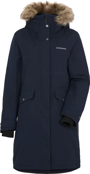 Didriksons Women&#x27;s Erika Parka 3 Dark Night Blue | Buy Didriksons Women&#x27;s Erika Parka 3 Dark Night Blue here | Outnorth