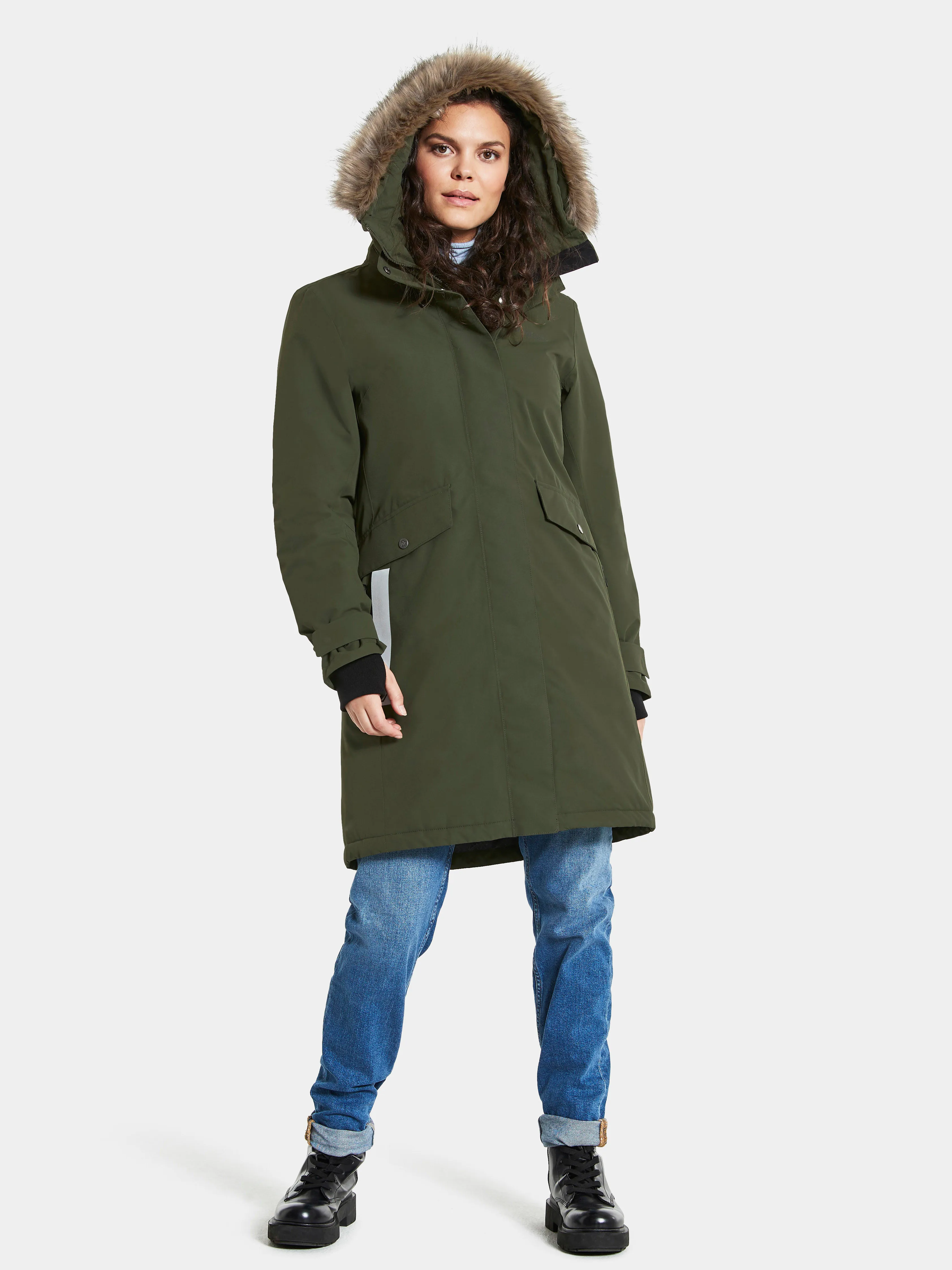 Didriksons Women&#x27;s Erika Parka 3 Deep Green | Buy Didriksons Women&#x27;s Erika Parka 3 Deep Green here | Outnorth