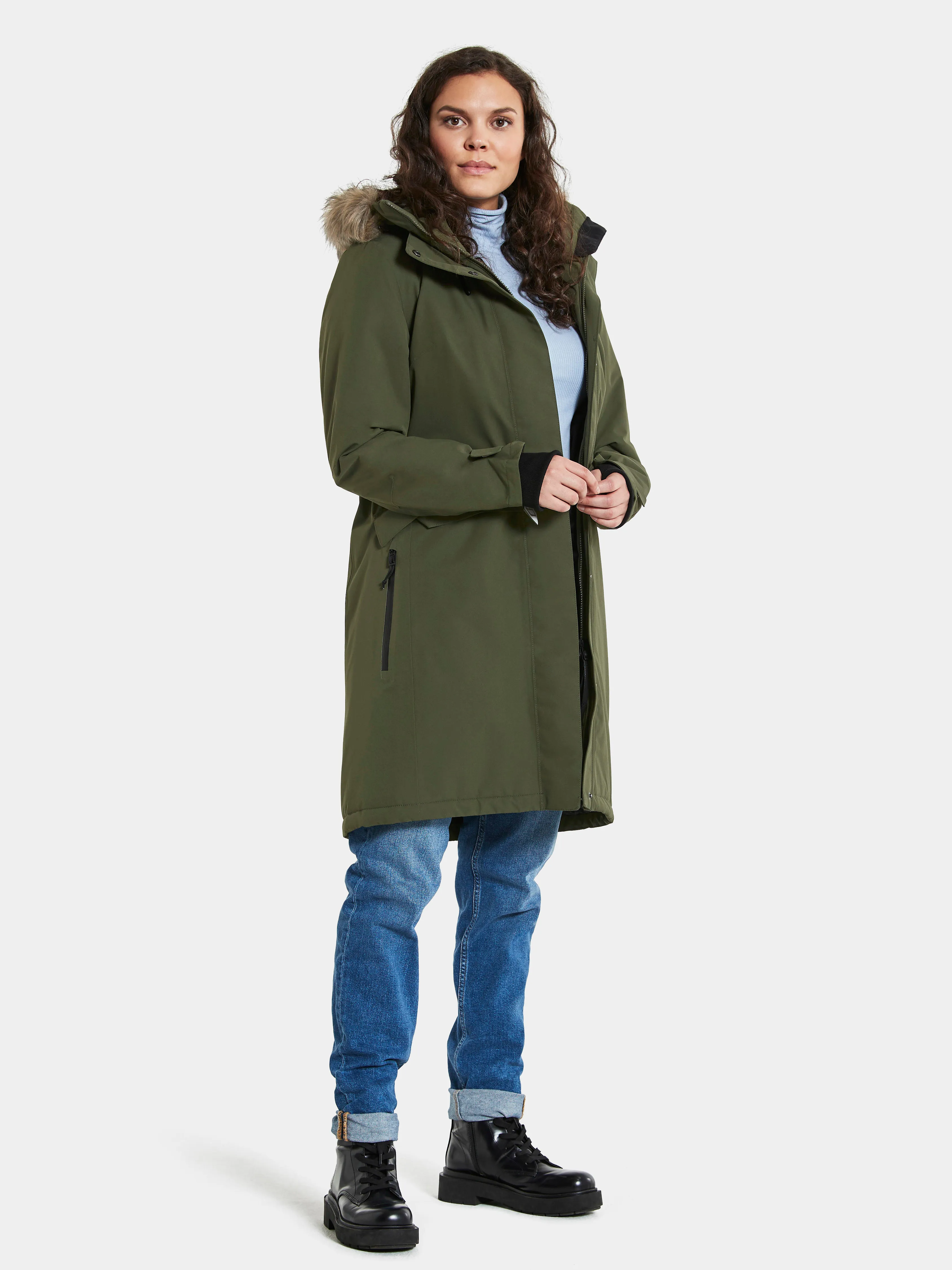 Didriksons Women&#x27;s Erika Parka 3 Deep Green | Buy Didriksons Women&#x27;s Erika Parka 3 Deep Green here | Outnorth