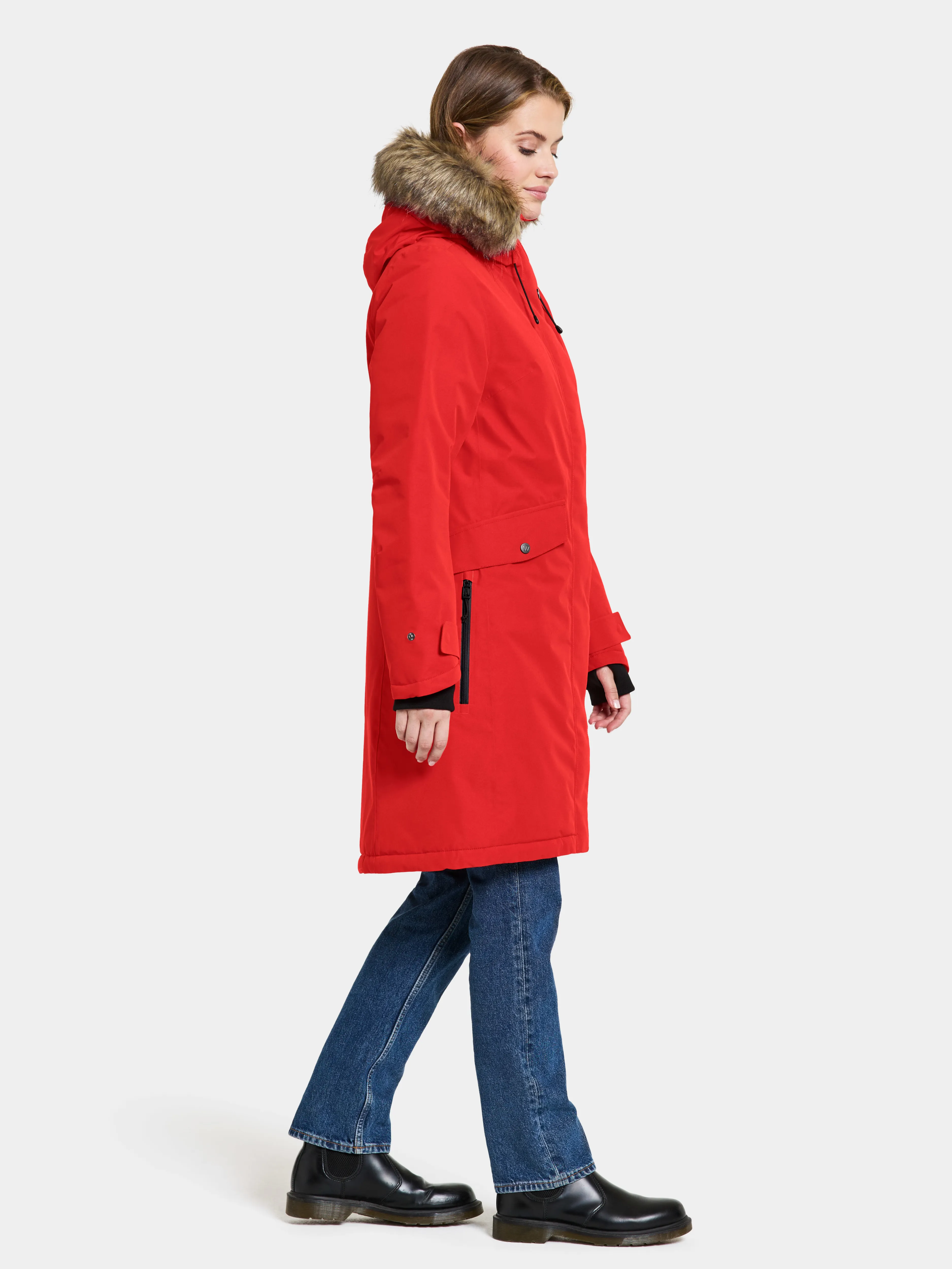 Didriksons Women&#x27;s Erika Parka 3 Pomme Red | Buy Didriksons Women&#x27;s Erika Parka 3 Pomme Red here | Outnorth