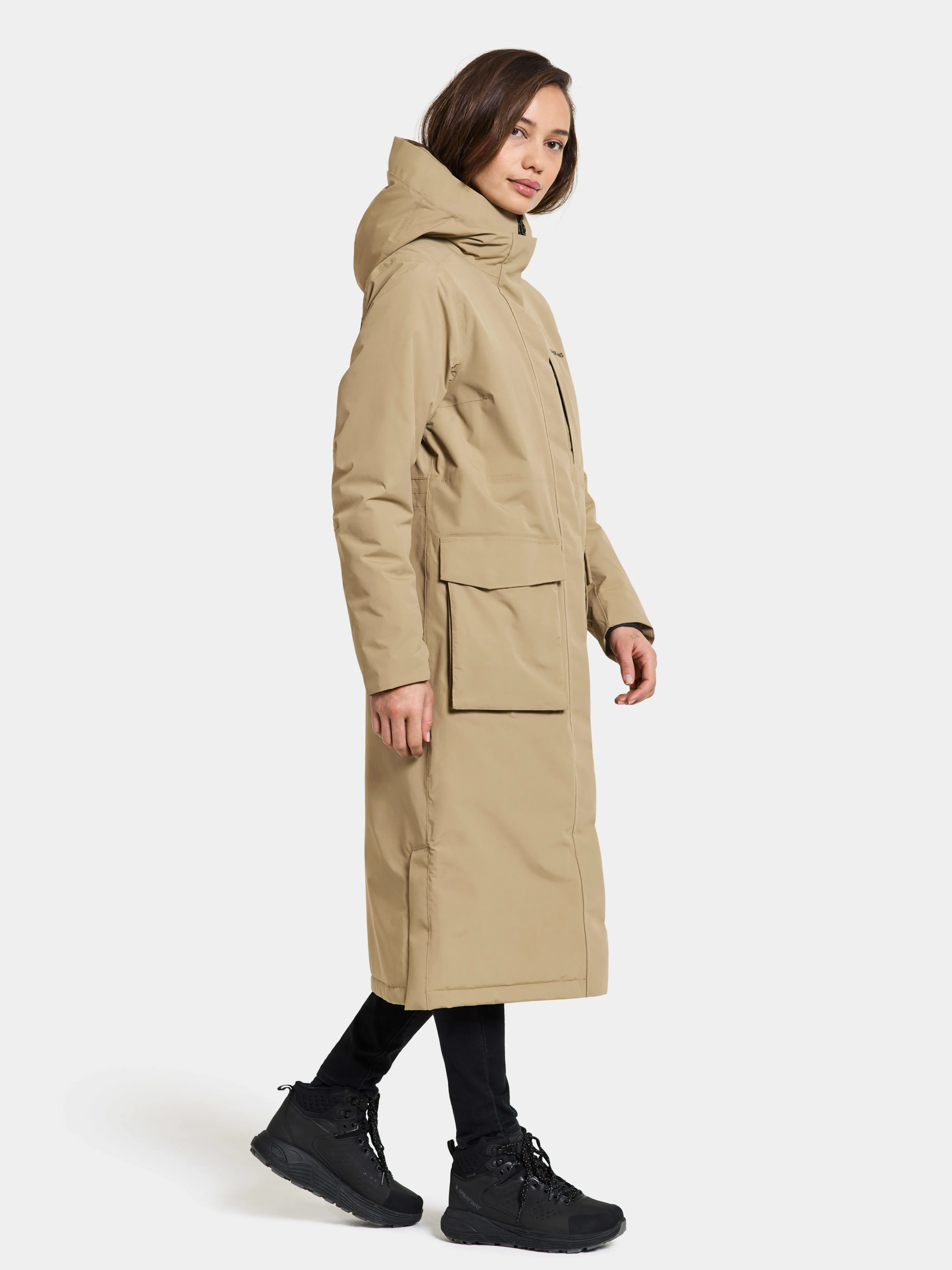 Didriksons Women&#x27;s Leya Parka Long 3 Wood | Buy Didriksons Women&#x27;s Leya Parka Long 3 Wood here | Outnorth