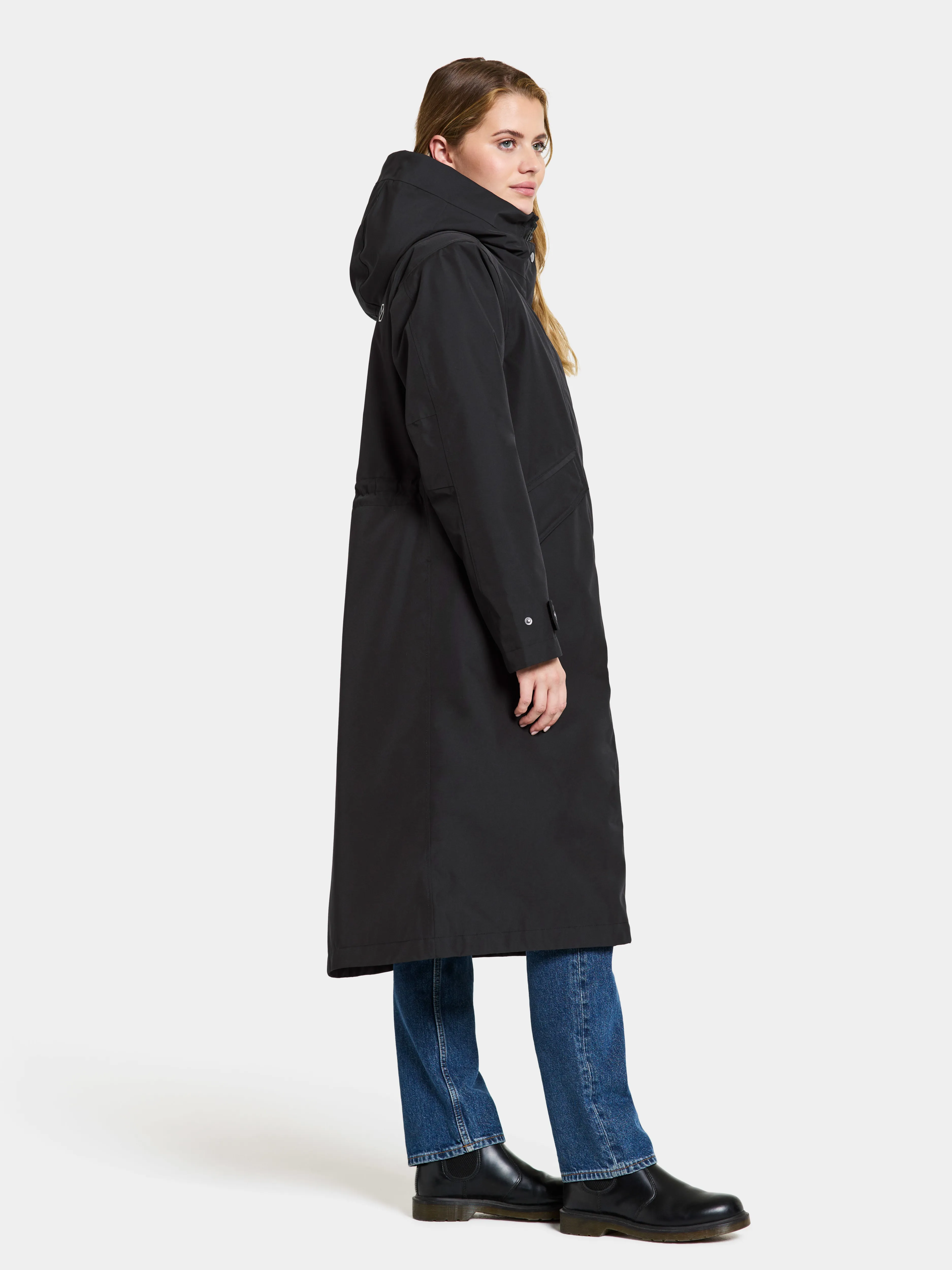 Didriksons Women&#x27;s Mia Parka Long Black | Buy Didriksons Women&#x27;s Mia Parka Long Black here | Outnorth