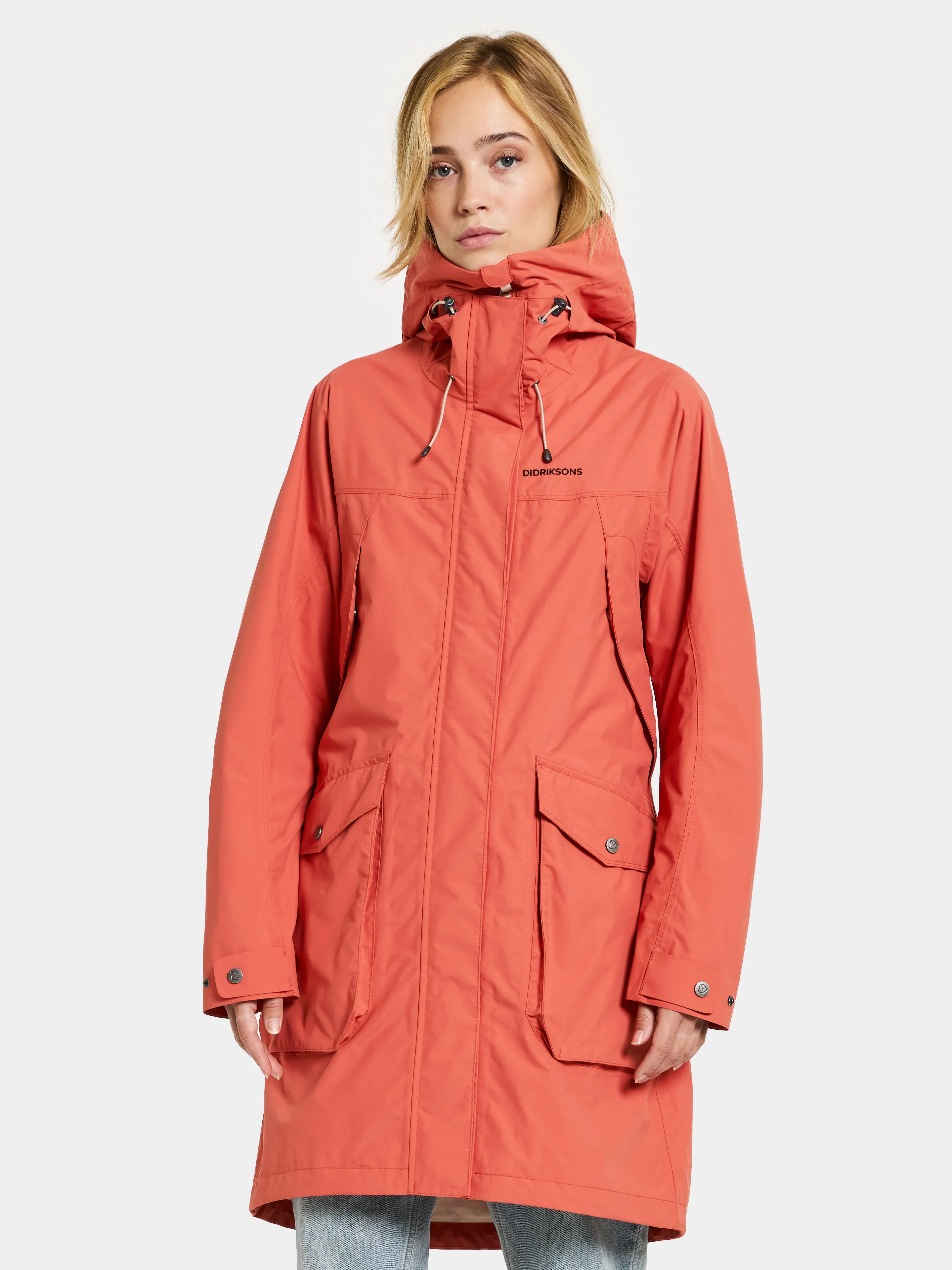Didriksons Women&#x27;s Thelma Parka 10 Brique Red | Buy Didriksons Women&#x27;s Thelma Parka 10 Brique Red here | Outnorth
