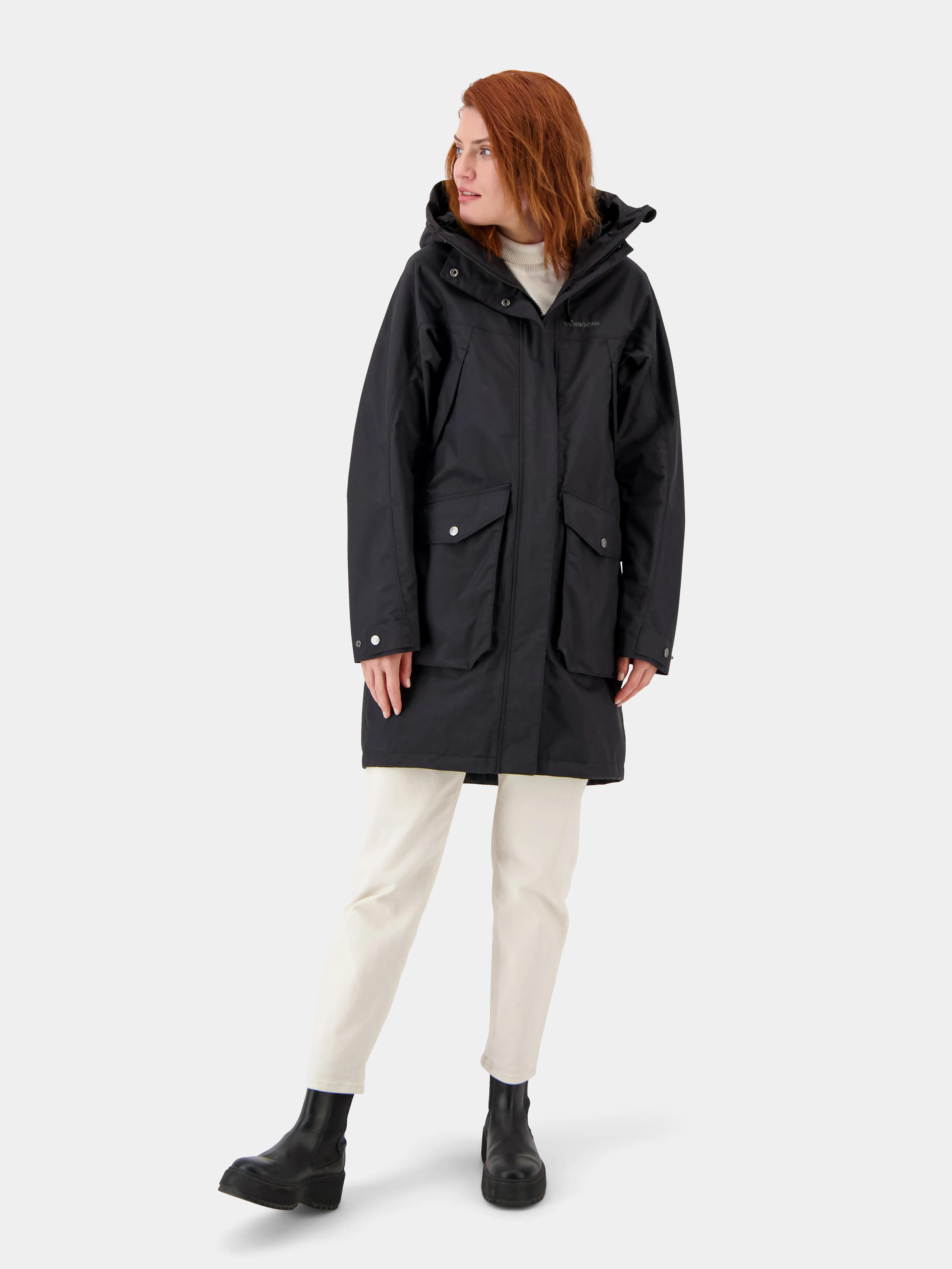 Didriksons Women&#x27;s Thelma Parka 9 Black | Buy Didriksons Women&#x27;s Thelma Parka 9 Black here | Outnorth