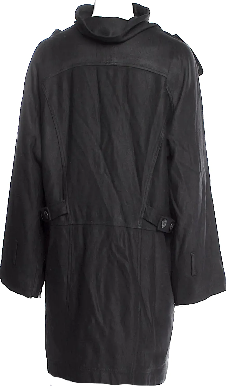Diesel by Glenn Martens. Wool/Viscose Black Gold Parka