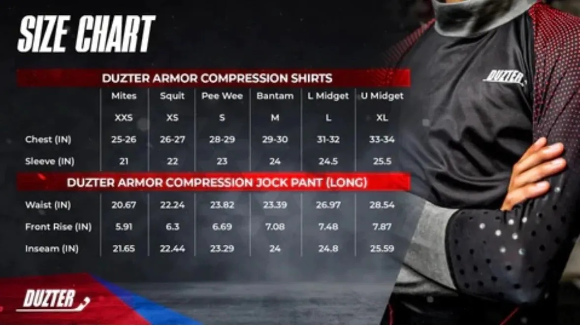 Duzter Junior Armor Compression Shirt with Arm and Neck Protection