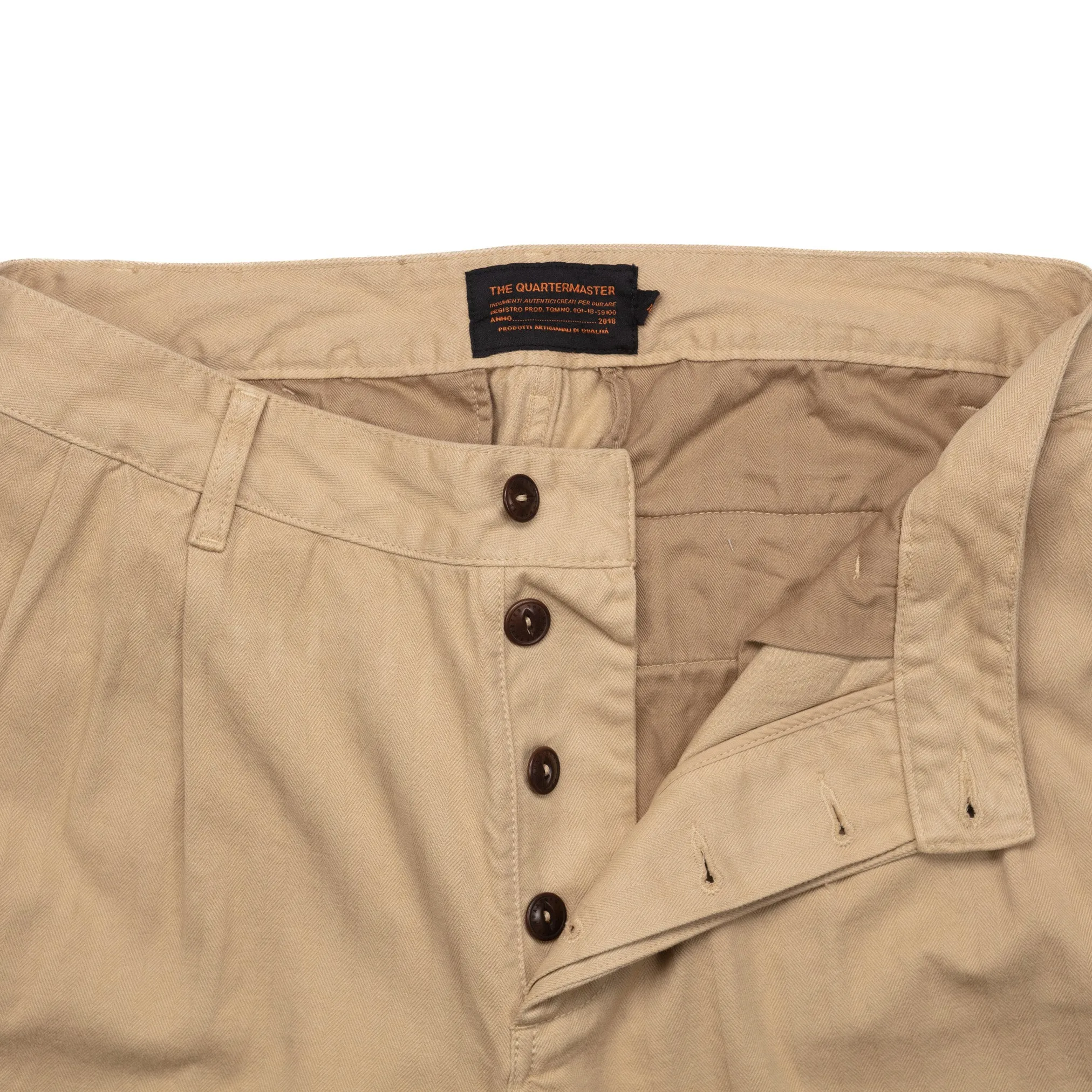 French Chinos in Khaki HBT