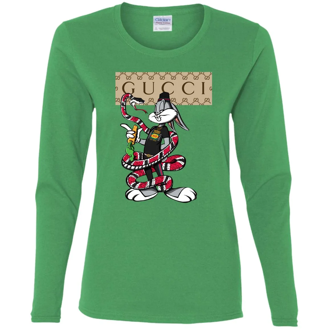 Gucci Rabbit Snake Gift Birthday T-shirt Women Long Sleeve Shirt
