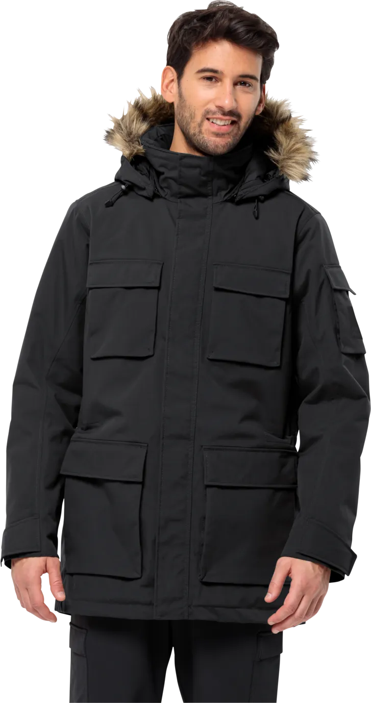 Jack Wolfskin Men&#x27;s Glacier Canyon Parka Black | Buy Jack Wolfskin Men&#x27;s Glacier Canyon Parka Black here | Outnorth