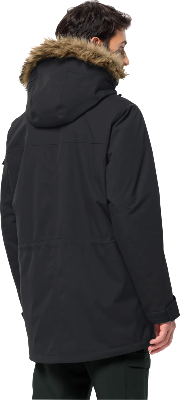 Jack Wolfskin Men&#x27;s Glacier Canyon Parka Black | Buy Jack Wolfskin Men&#x27;s Glacier Canyon Parka Black here | Outnorth