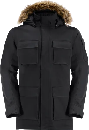 Jack Wolfskin Men&#x27;s Glacier Canyon Parka Black | Buy Jack Wolfskin Men&#x27;s Glacier Canyon Parka Black here | Outnorth