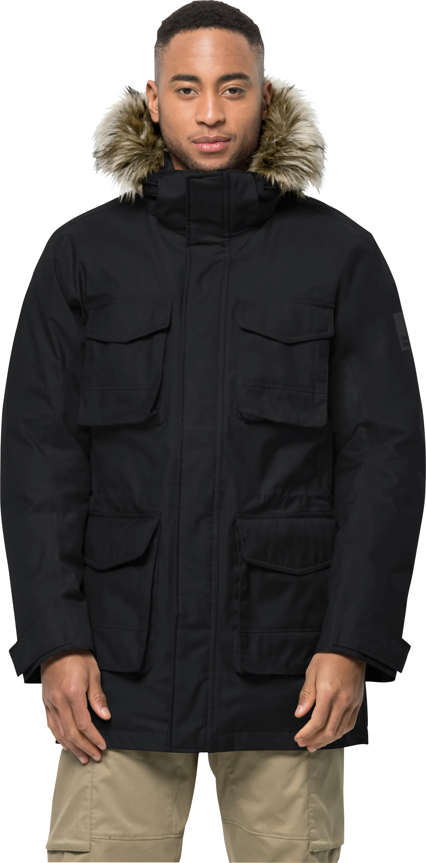 Jack Wolfskin Men&#x27;s Winterfrost Down Parka Black | Buy Jack Wolfskin Men&#x27;s Winterfrost Down Parka Black here | Outnorth