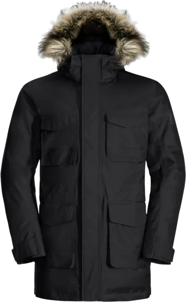 Jack Wolfskin Men&#x27;s Winterfrost Down Parka Black | Buy Jack Wolfskin Men&#x27;s Winterfrost Down Parka Black here | Outnorth