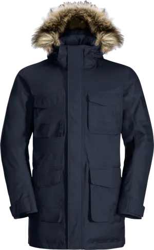 Jack Wolfskin Men&#x27;s Winterfrost Down Parka Night Blue | Buy Jack Wolfskin Men&#x27;s Winterfrost Down Parka Night Blue here | Outnorth