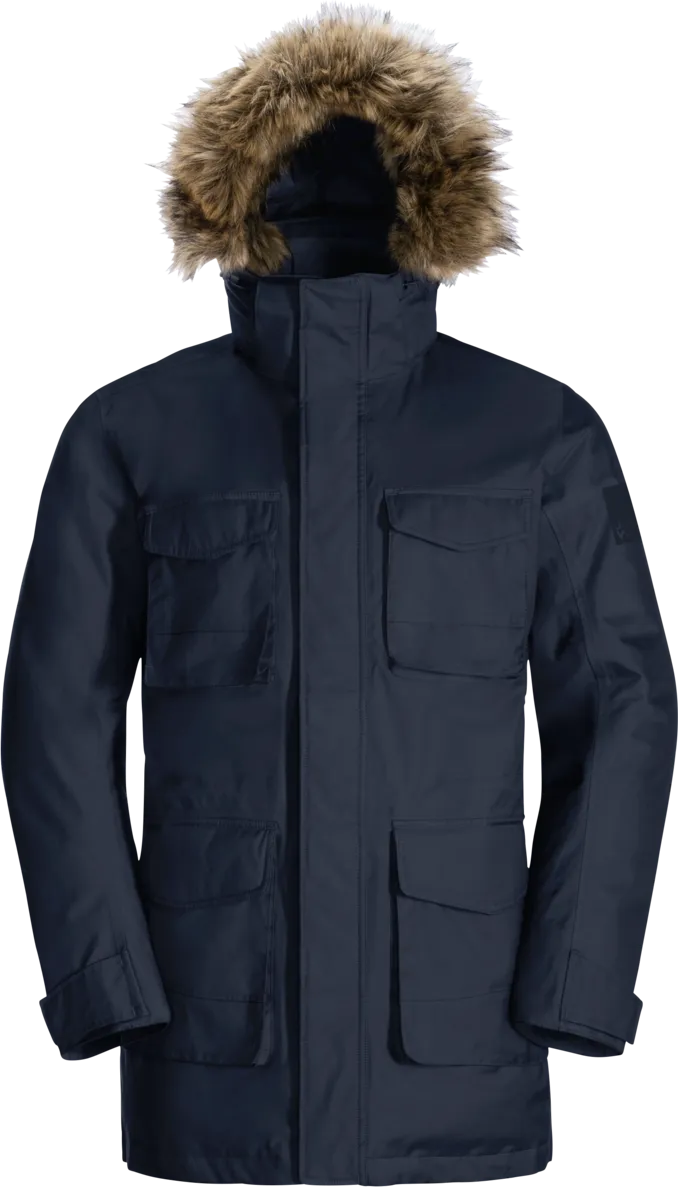 Jack Wolfskin Men&#x27;s Winterfrost Down Parka Night Blue | Buy Jack Wolfskin Men&#x27;s Winterfrost Down Parka Night Blue here | Outnorth