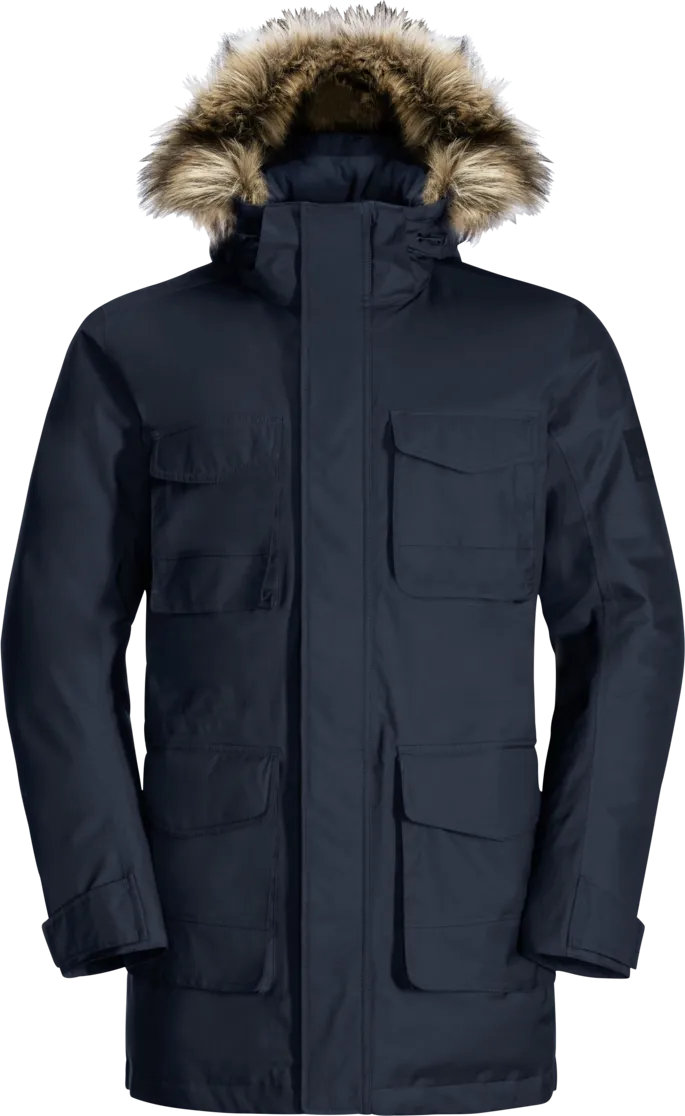Jack Wolfskin Men&#x27;s Winterfrost Down Parka Night Blue | Buy Jack Wolfskin Men&#x27;s Winterfrost Down Parka Night Blue here | Outnorth