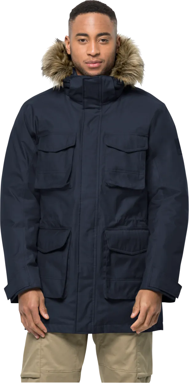 Jack Wolfskin Men&#x27;s Winterfrost Down Parka Night Blue | Buy Jack Wolfskin Men&#x27;s Winterfrost Down Parka Night Blue here | Outnorth