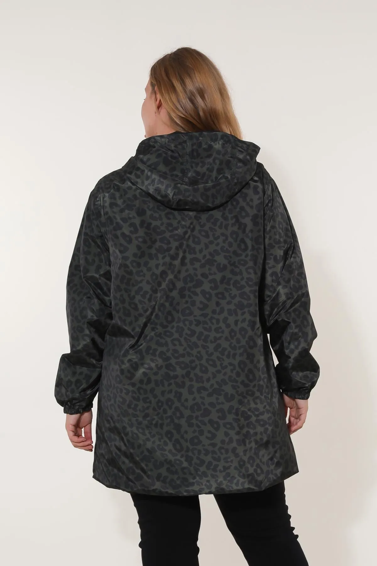 JORDIE - Parka imperméable réversible motifs léopard