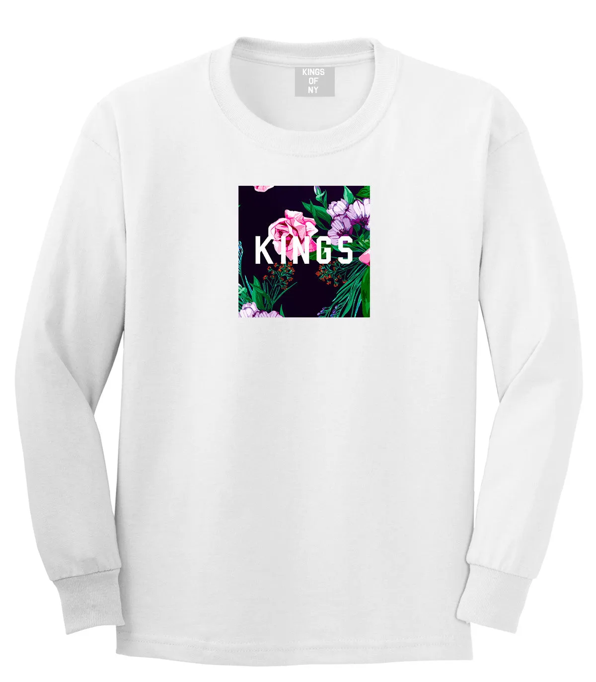 KINGS Floral Box Long Sleeve T-Shirt
