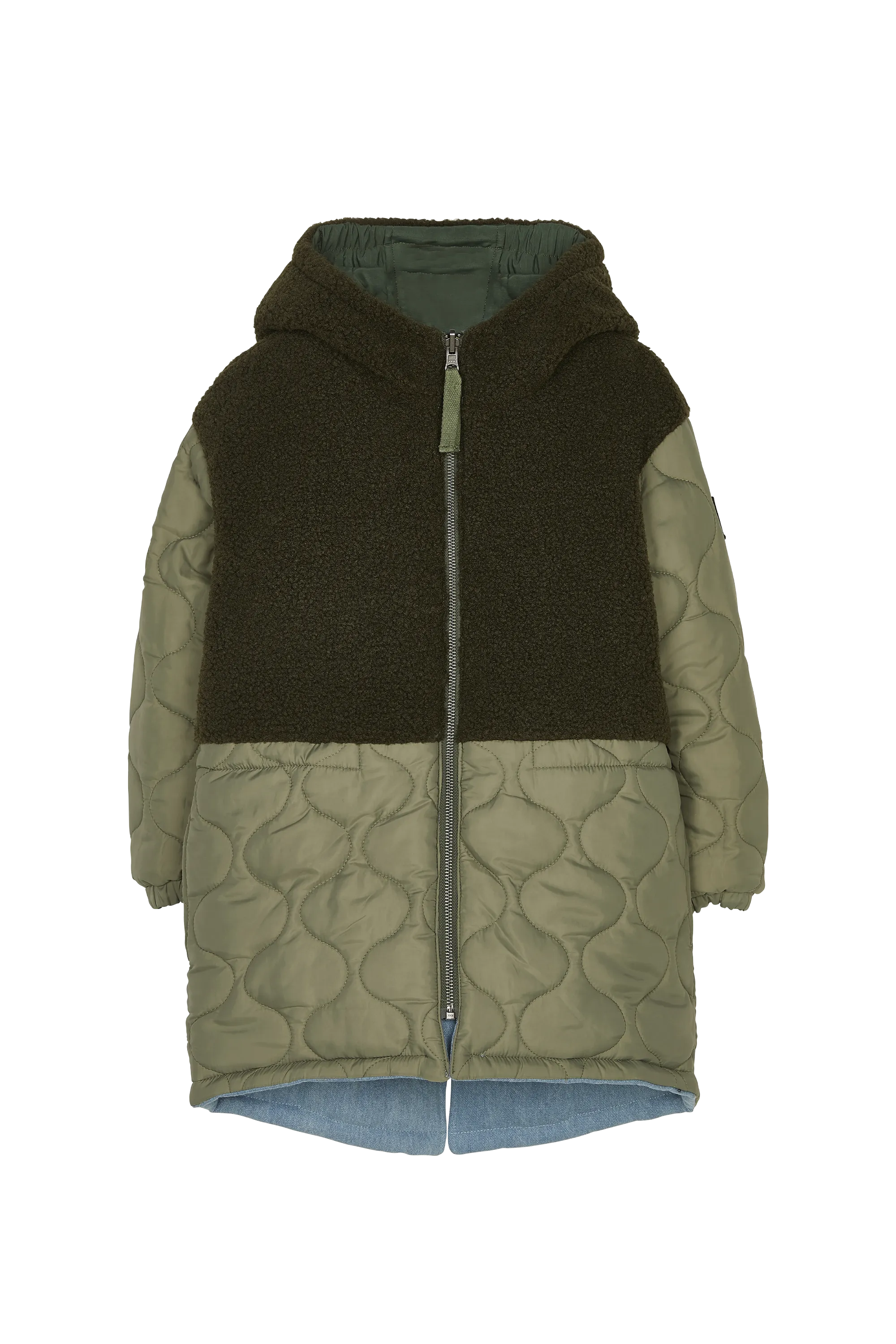 LAW Blue Denim - Reversible Hooded Parka