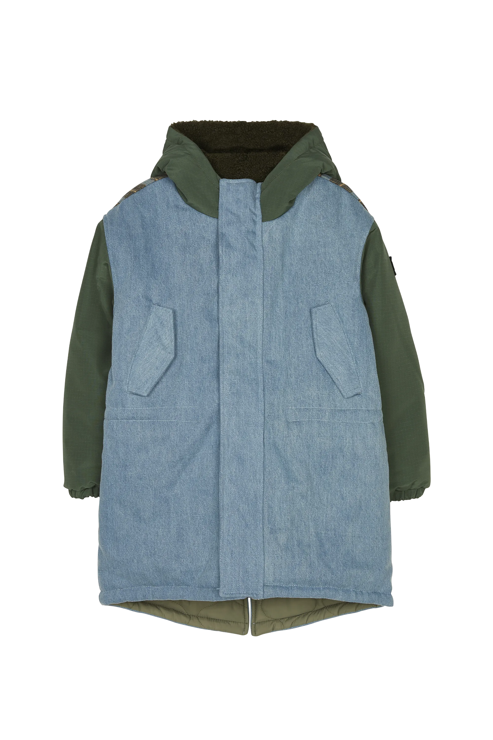 LAW Blue Denim - Reversible Hooded Parka