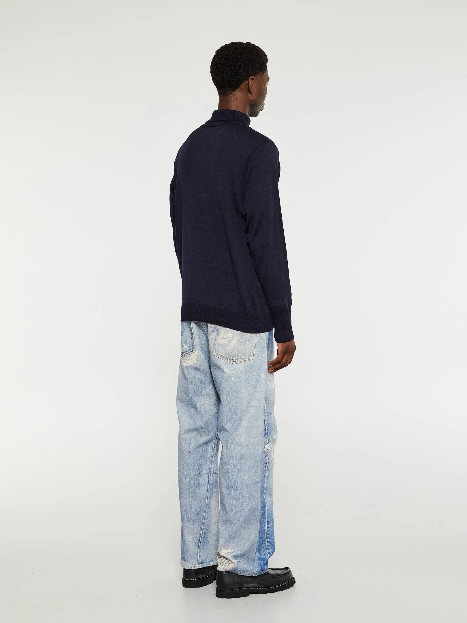 Marine Turtleneck in Navy Blue