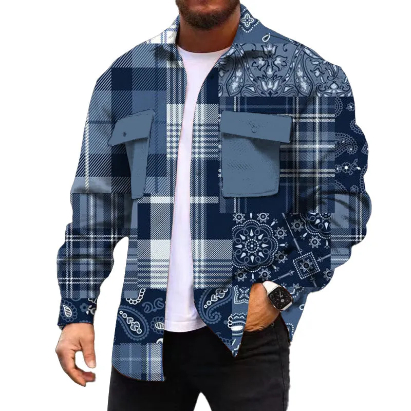 MEN'S FASHIONABLE CASUAL CORDUROY JACKET 24595617YM