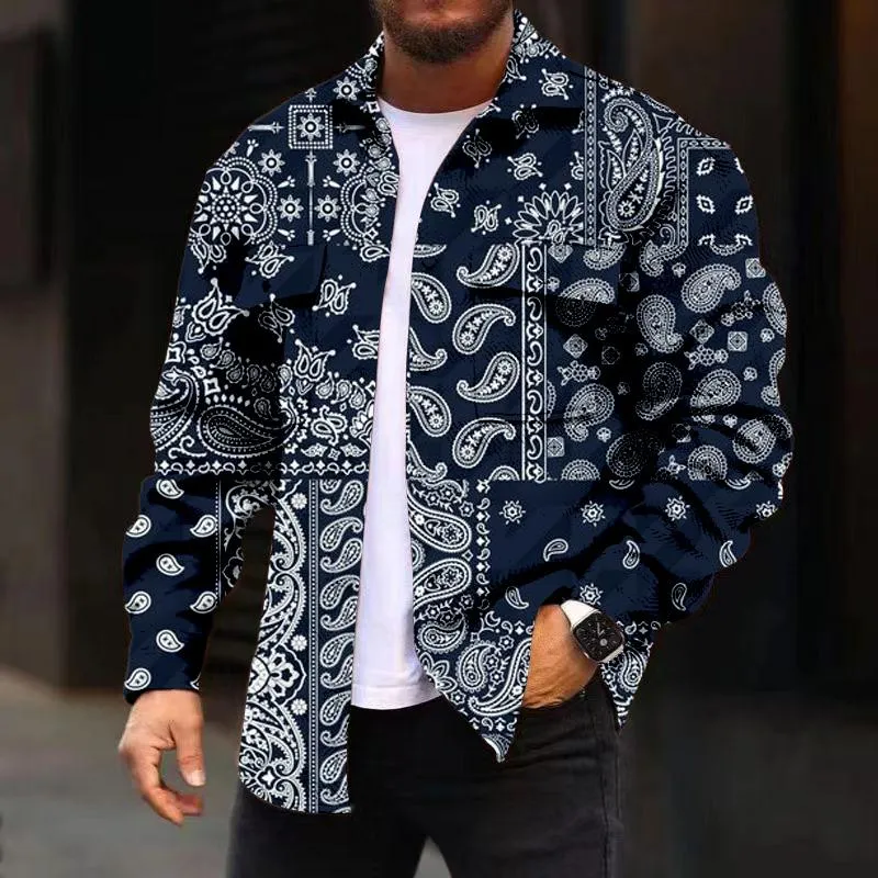 MEN'S FASHIONABLE CASUAL CORDUROY JACKET 24595617YM
