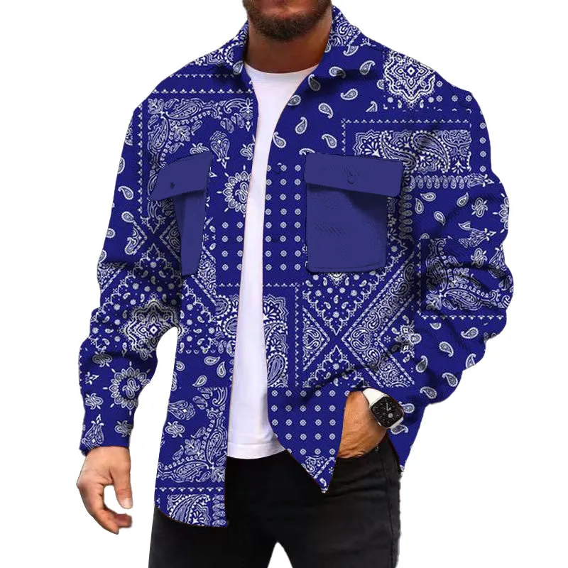 MEN'S FASHIONABLE CASUAL CORDUROY JACKET 24595617YM