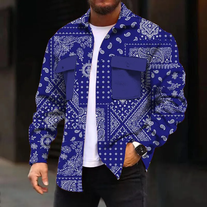 MEN'S FASHIONABLE CASUAL CORDUROY JACKET 24595617YM