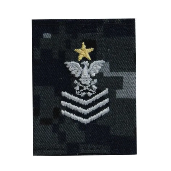 NLCC - Ships Leading Petty Officer Parka Tab Blue Digital Embroidered