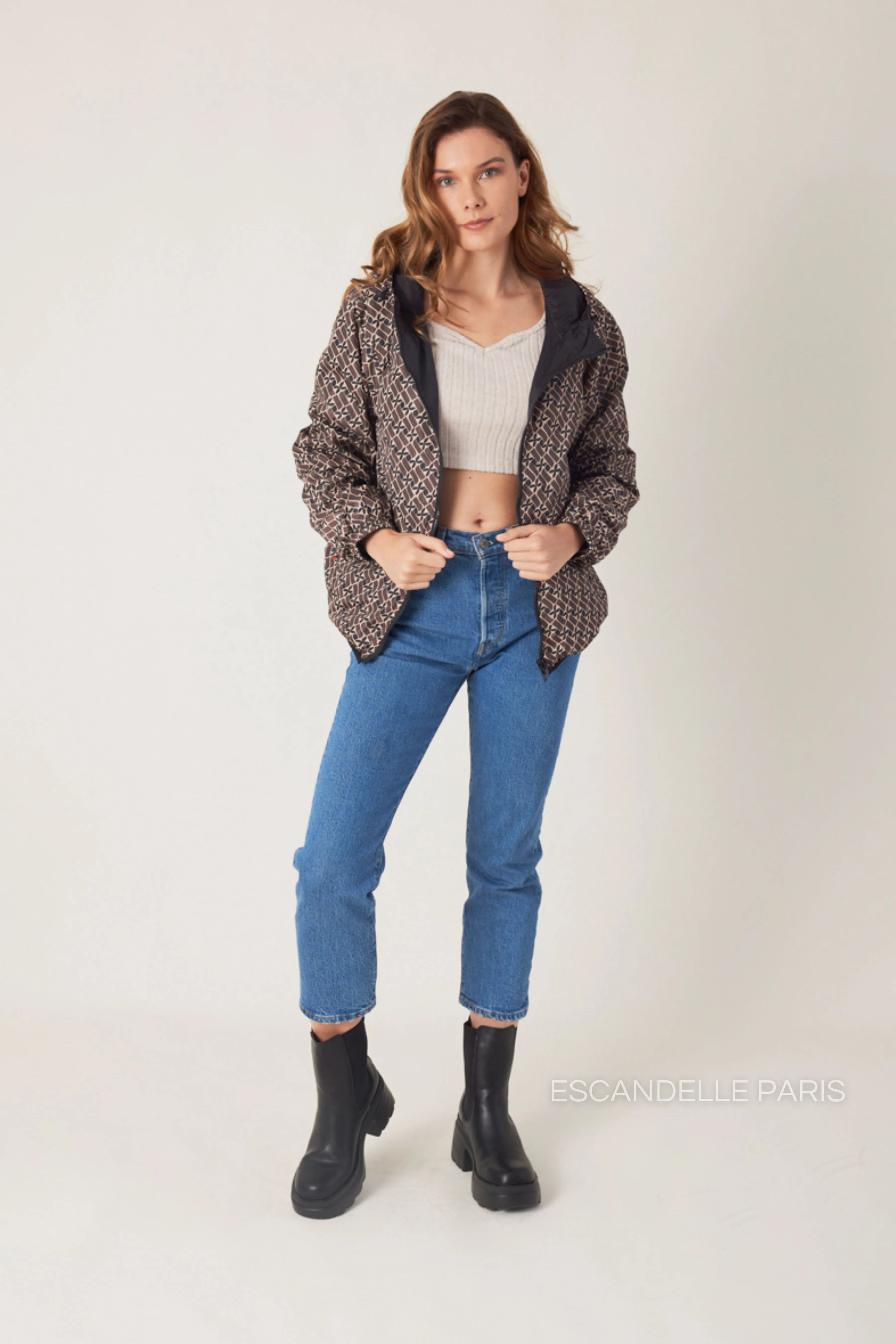 Parka réversible à imprimés