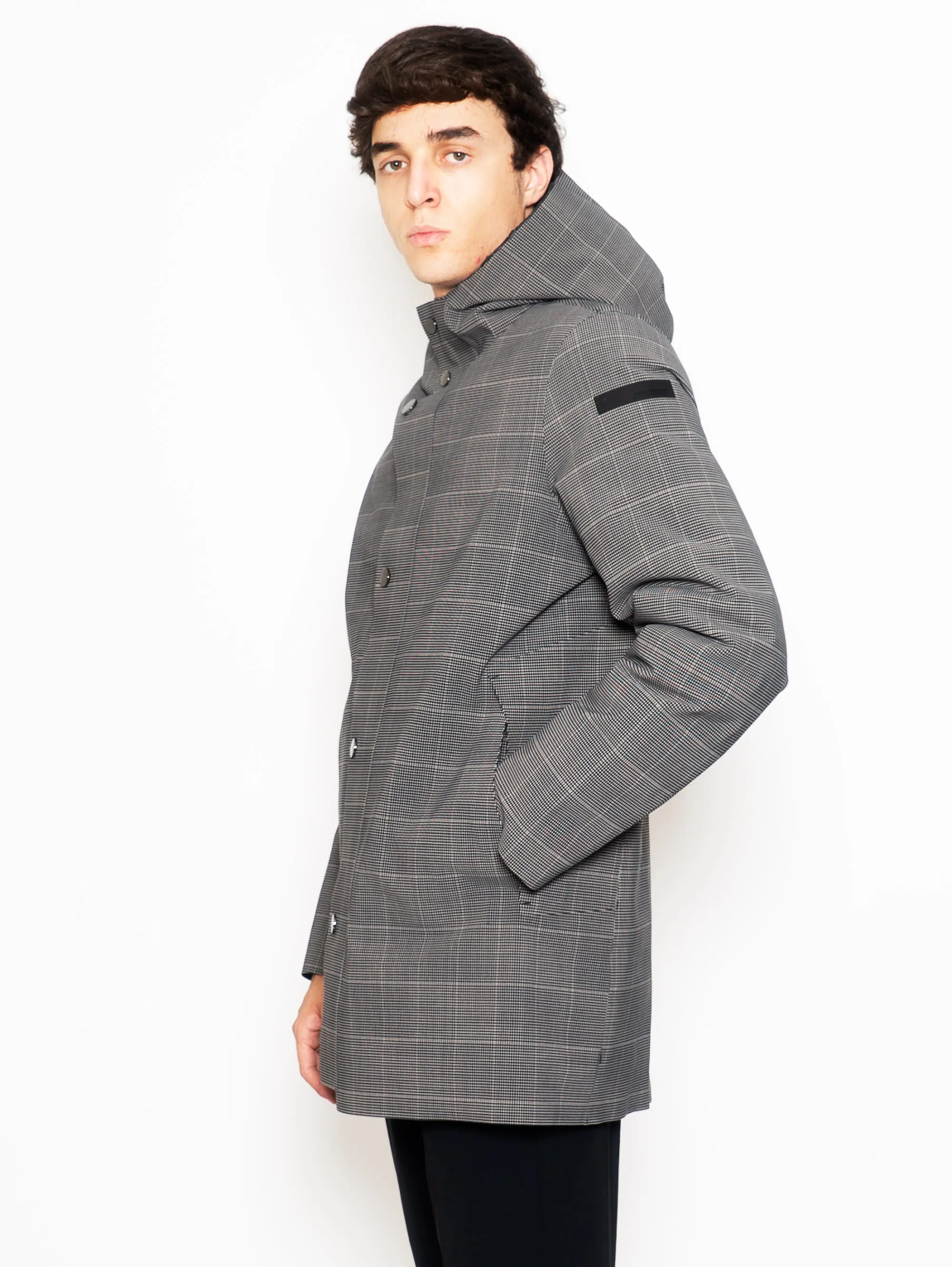Parka Taglio Laser Micro Stampato Beige