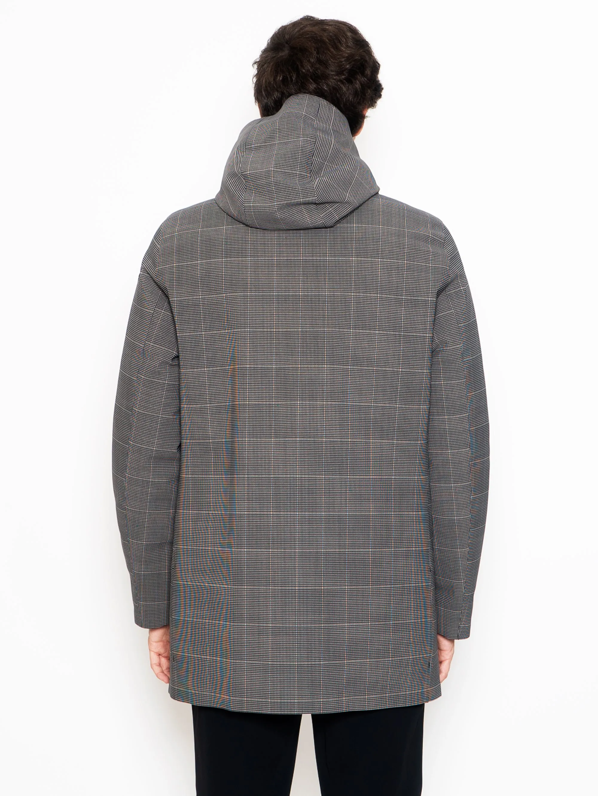 Parka Taglio Laser Micro Stampato Beige