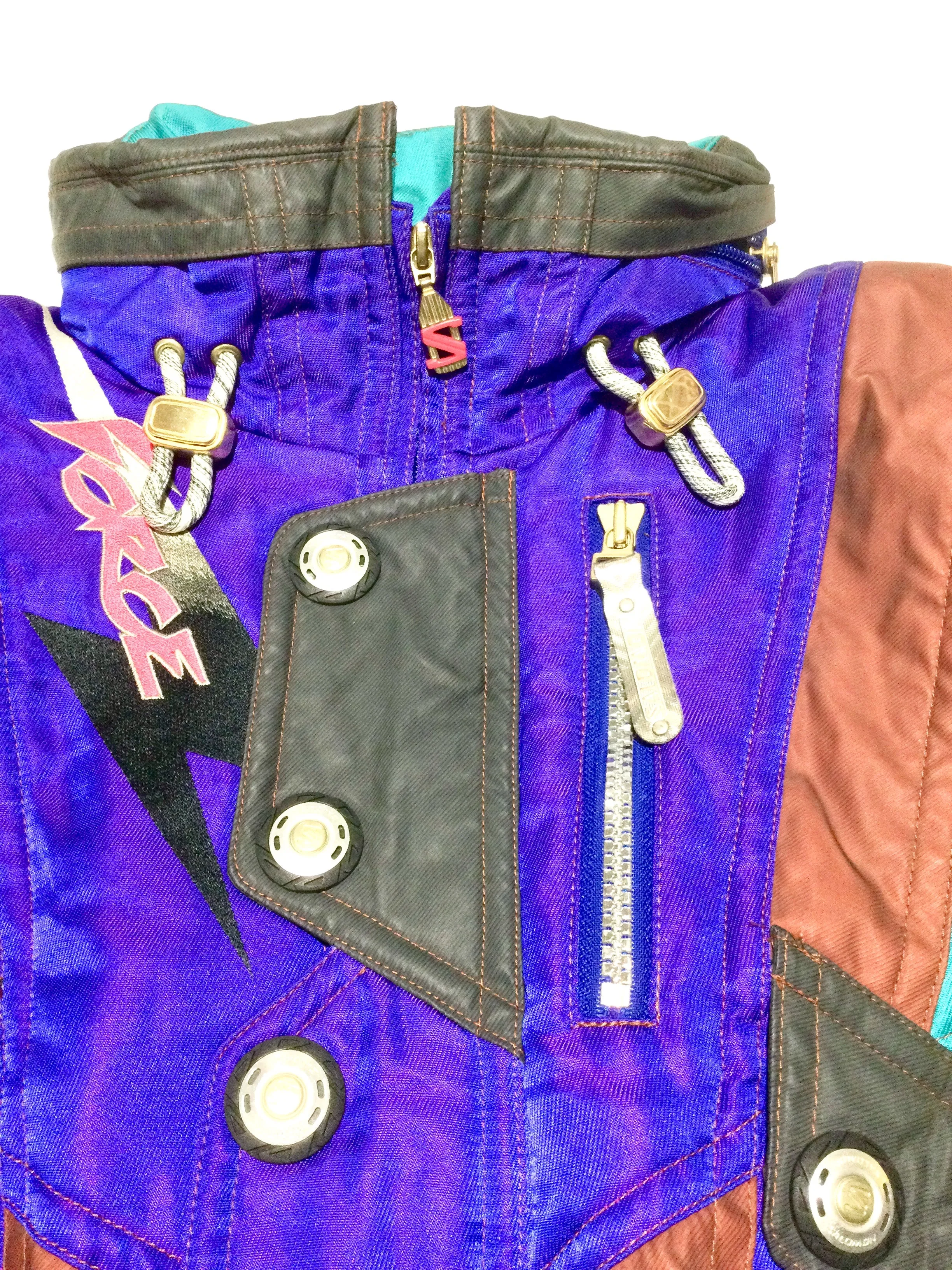 Purple Multi Color Block Parka by Salomon