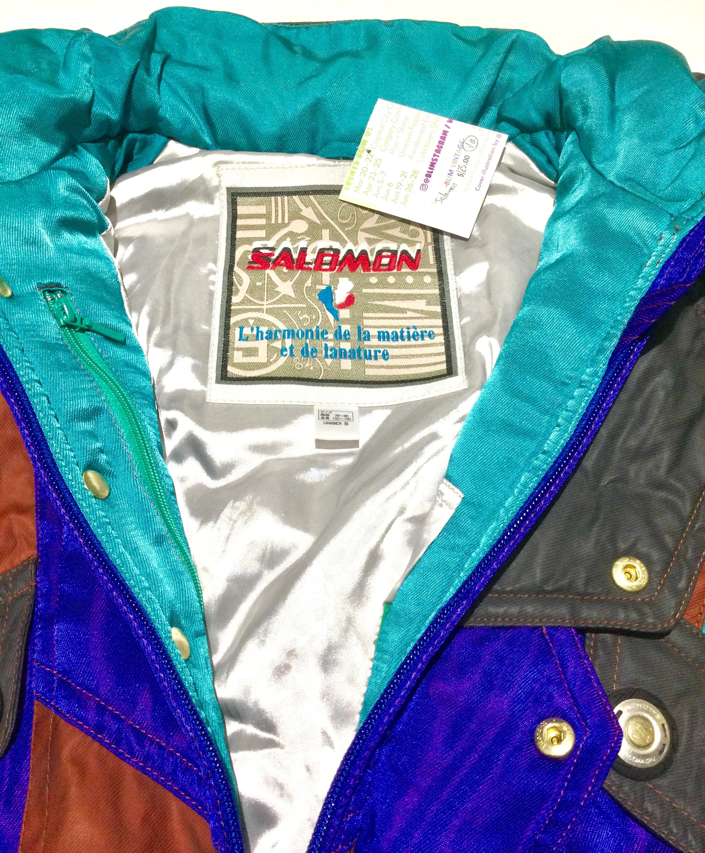 Purple Multi Color Block Parka by Salomon