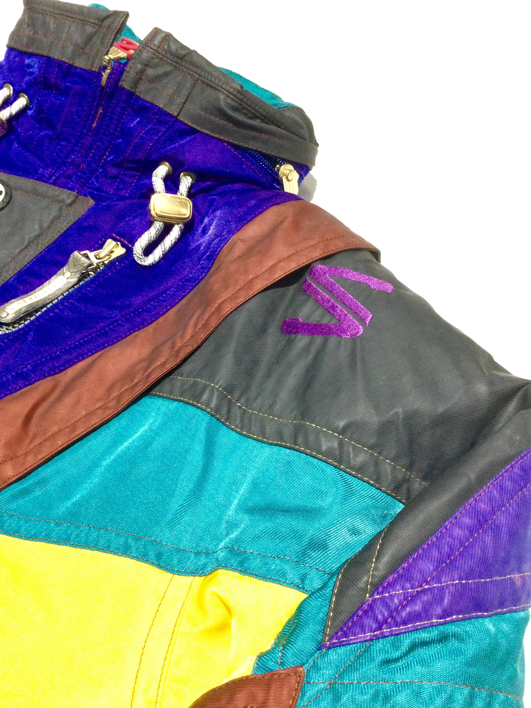 Purple Multi Color Block Parka by Salomon