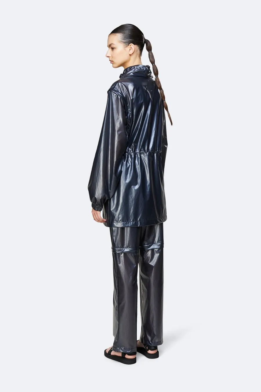 Rains - UltraLight Zip Off Parka - Shadow Black