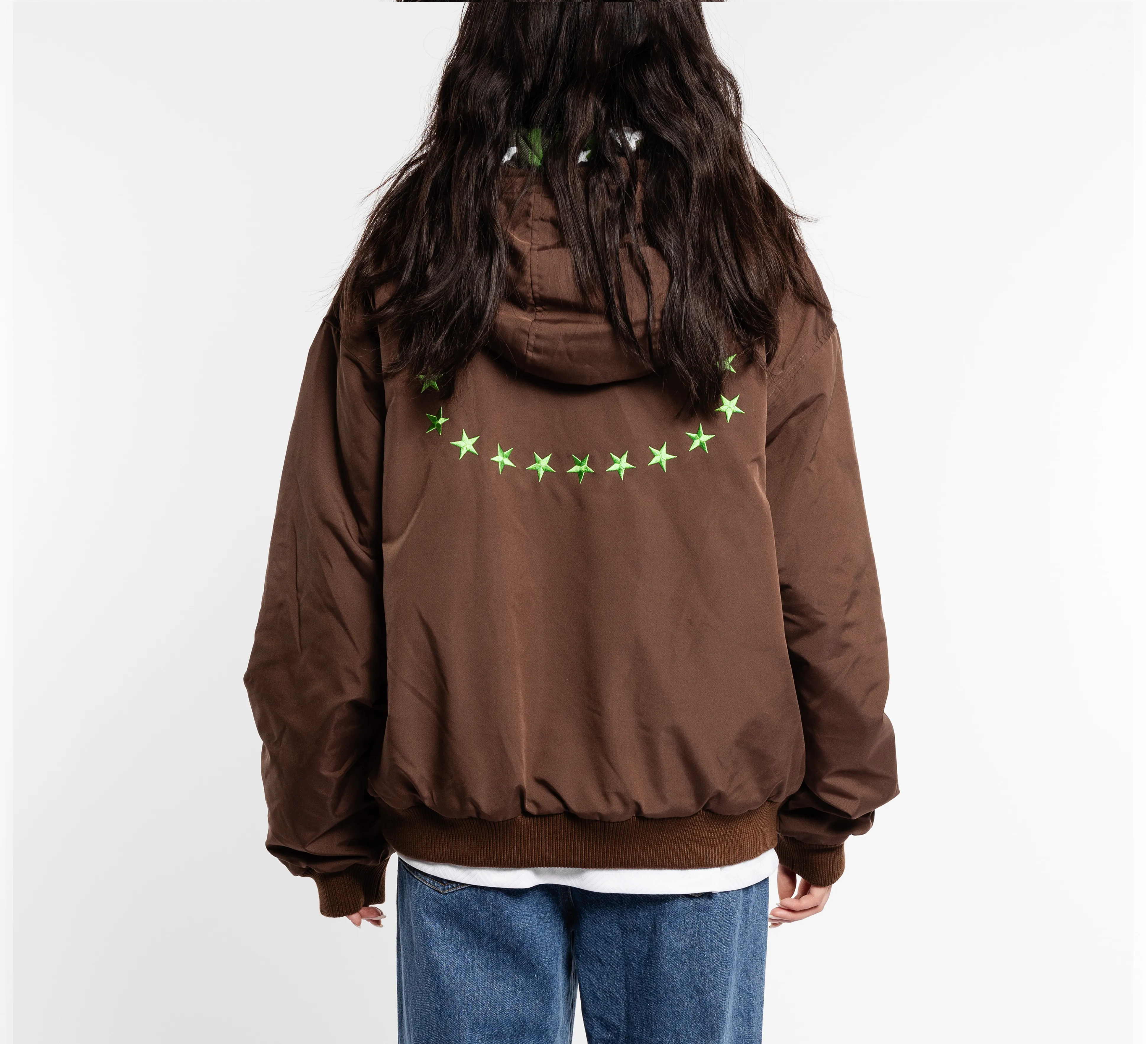 Reversible Nylon Check Parka