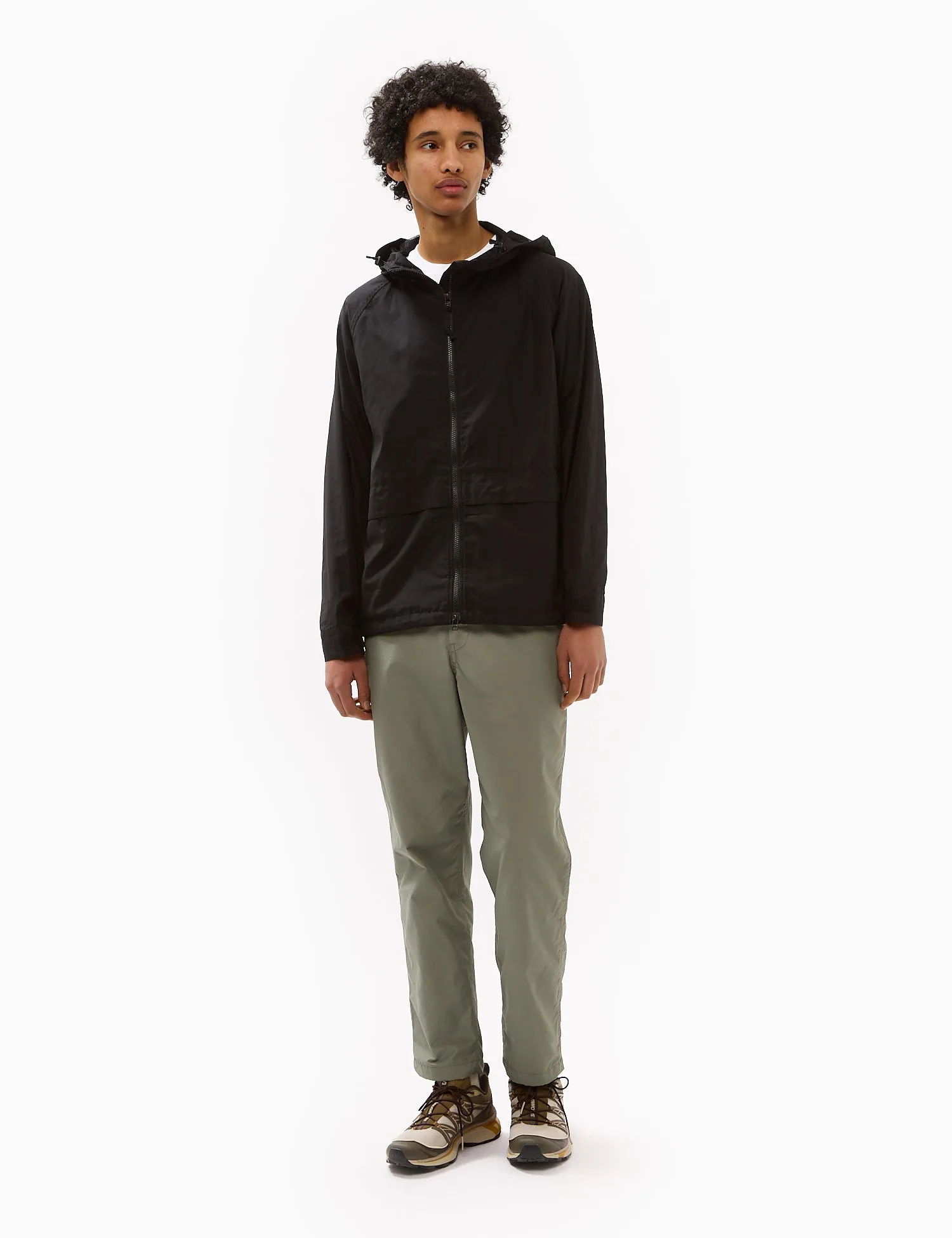 Snow Peak Light Mountain Cloth Zip Up Parka - Black