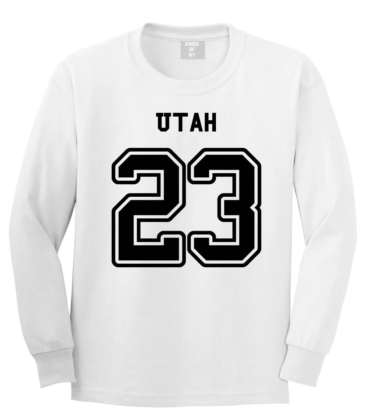 Sport Style Utah 23 Team State Jersey Long Sleeve T-Shirt