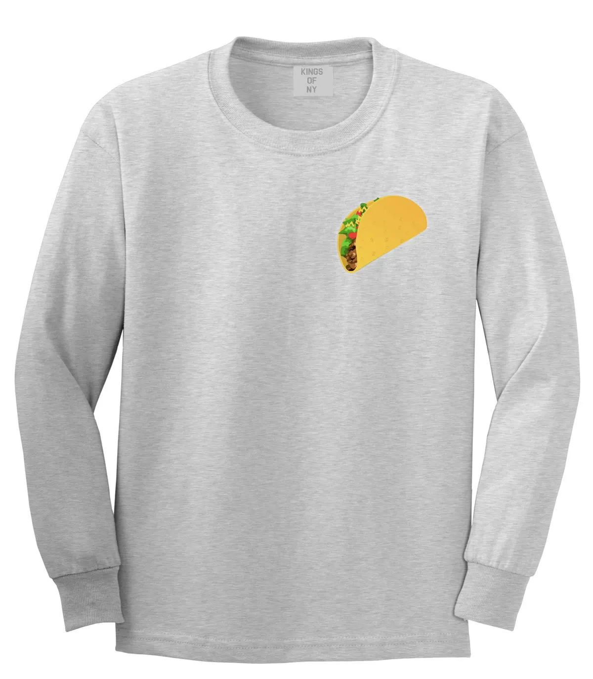 Taco Meme Chest Long Sleeve T-Shirt